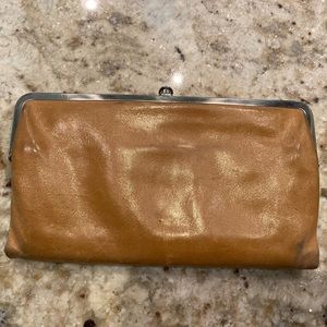 HOBO leather wallet. Camel. Good used condition.